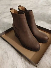 Crown Vintage Marleen Wedge Boot Women's Dark Brown 8.5