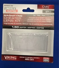 Lincoln Electric KP3046-150 Industrial 2 x 4 Cheater Lens 1.50 Magnification OEM