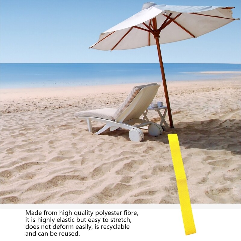 6pc Highly Elastics Beach Chair Towel Bands Resilients Bands Keep Towel