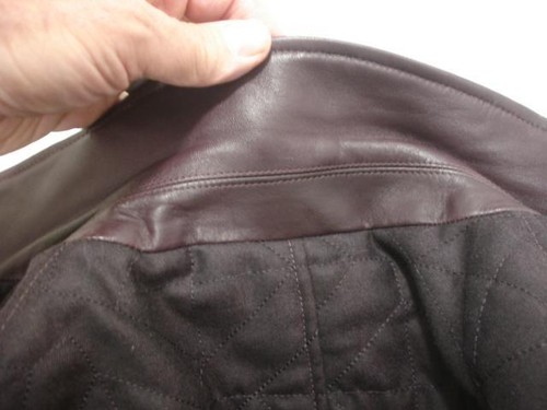 Mens 44L Versace sz 54 Purple Wool Quilted Jacket Blazer Sport Coat Leather Trim - Picture 21 of 21