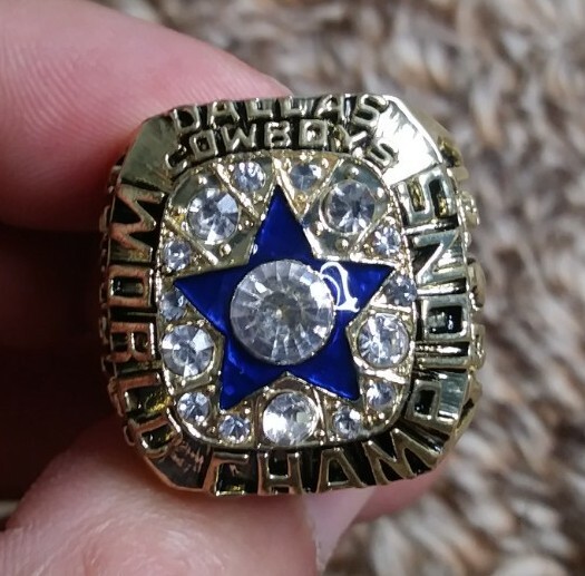 Dallas Cowboys 1971 Super Bowl Replica Ring Robert Newhouse 44 Size 8