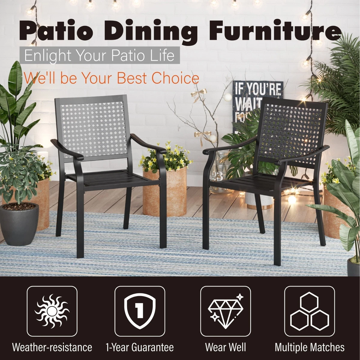 Heavy metal 2024 outdoor chairs