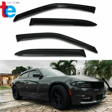 Smoke Window Visors For 2011-2020 Dodge Charger Sun Rain Wind Guards Vent Shade