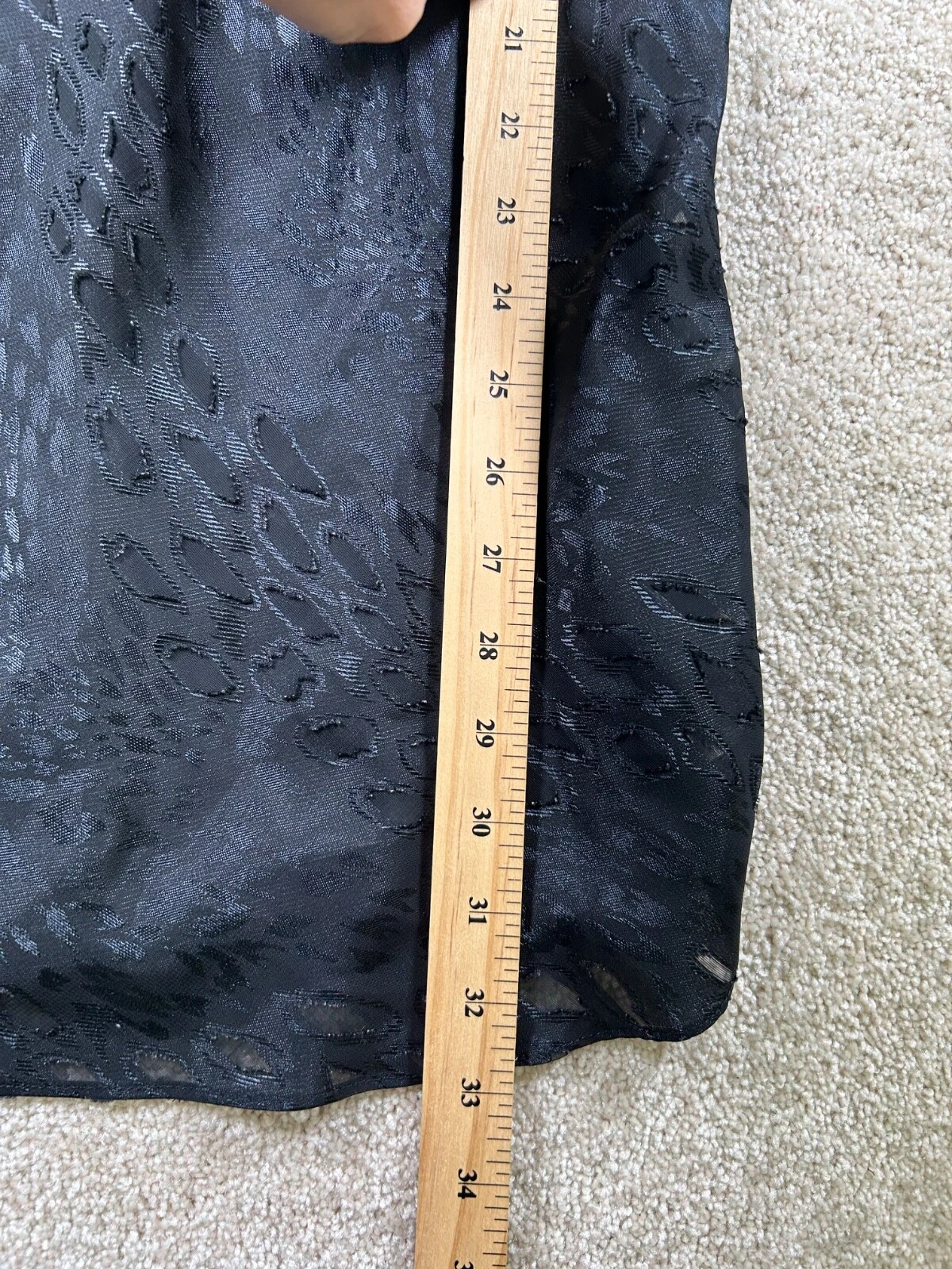 UNDERCOVER Secret Treasures taglia S abito nero burnout slip coquette sexy grunge capriccioso