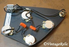 ES-335 Pre-wired Harness Orange Drop Caps CTS fits Gibson Historic Vintage ES330