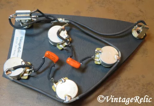 ES-335 Pre-wired Harness Orange Drop Caps CTS fits Gibson Historic Vintage ES330