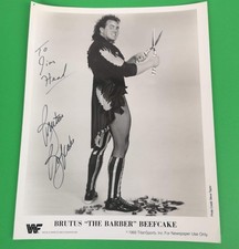 WWF Beefcake Brutus the Barber Photo 8 x 10 Autographed Wrestling 1988 USA