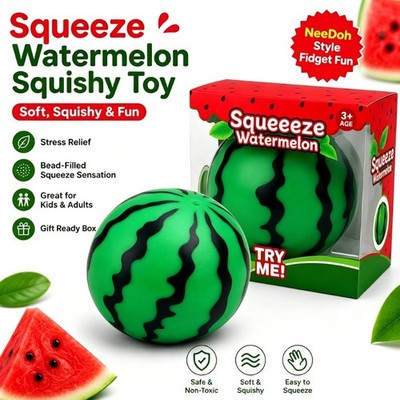 Watermelon Water Bead Stress Ball Portable Hand Squeeze Squishy 