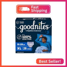 GoodNites Boys Nighttime Underwear, Size Extra Large, 28 Ct, 2 Packs of 14