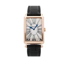 Roger Dubuis Much More Rose Gold Auto 25x34mm Silver Dial Strap Watch M25.18.5