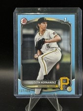2025 Bowman Draft BD-25 Seth Hernandez Sky Blue Paper /499 Pirates bowman 1st