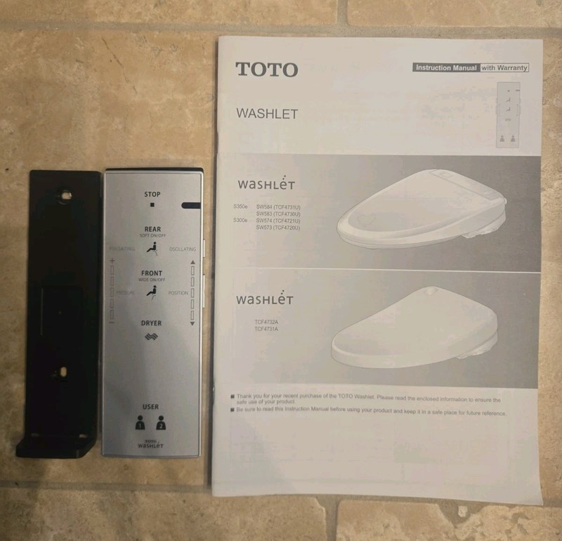 Genuine TOTO TTHU9489 Remote Control for Washlet S300e / S350e