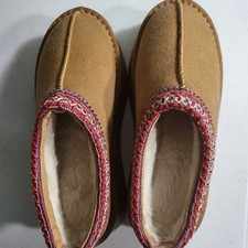 Women's Slides Faux Fur Retro Platform Boots Slippers Shoe Cotton Warm