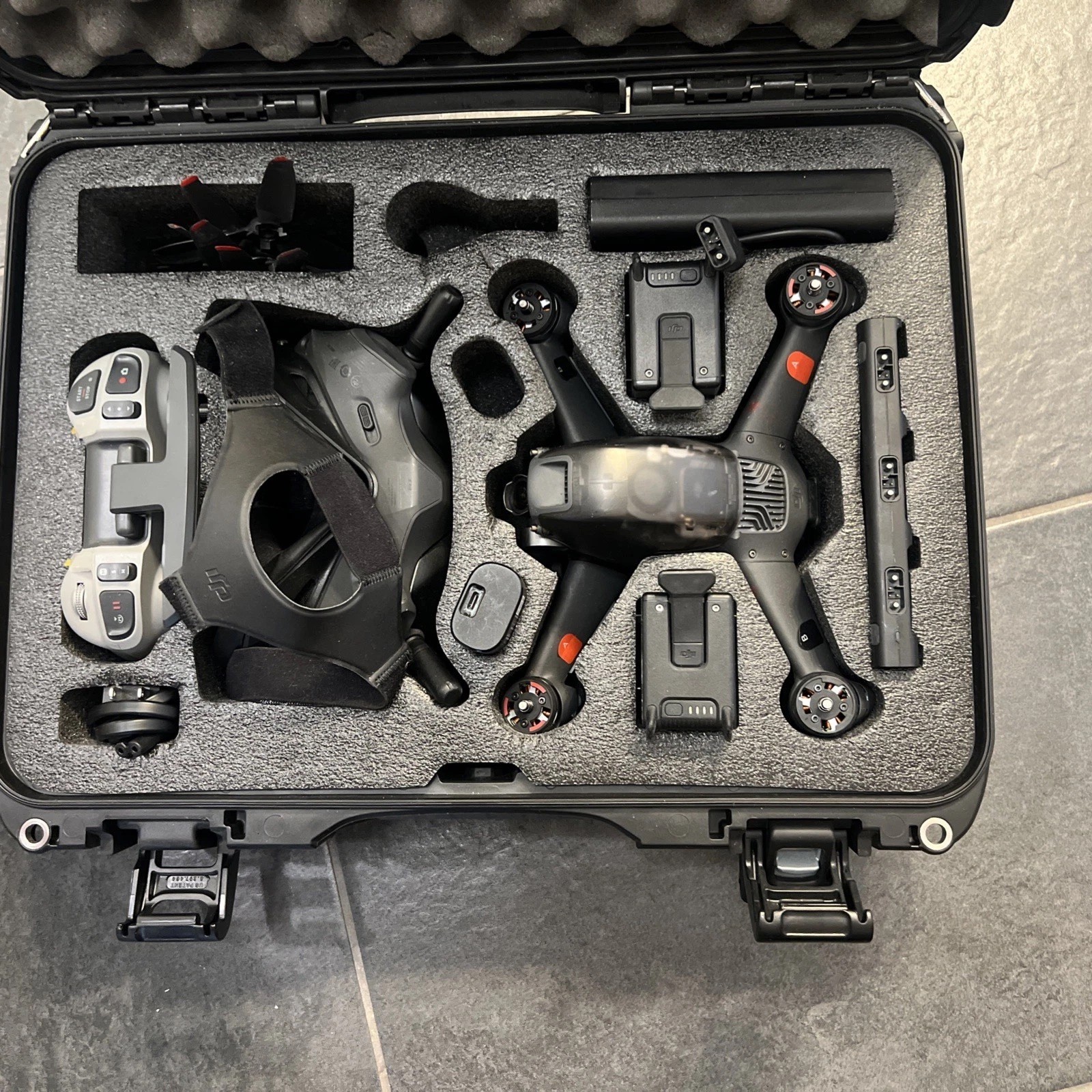 DJI FPV Drone Kit with Extras Propellers, Batteries, Nanuk Case-image