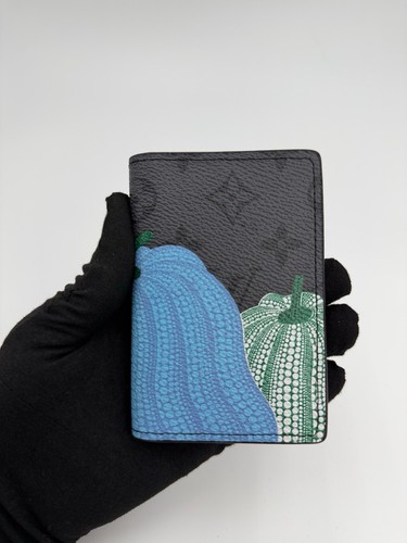 LOUIS Pumpkin Print Card Holder Wallet Black