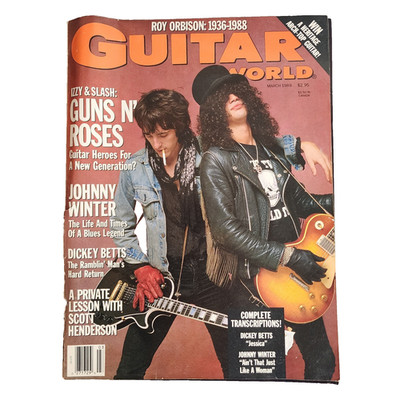 Guitar World Magazine - 1989 March - Guns N' Roses, Dickey Betts