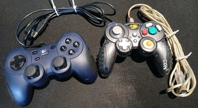 Lot Of 2 Untested Controllers 1- Logitech G-UF13A  1-Mad Catz MicroCon Gamecube