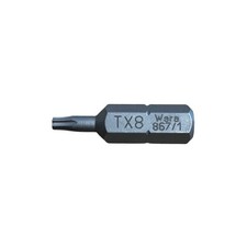 Image of Wera 867/1 Z Torx Screwdriver Bits 1/4" Hexagon Drive (T8/TX8, Single)