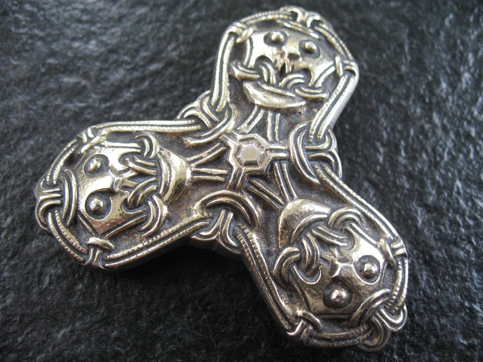 Anhänger oder Brosche Silber 925 David Andersen Norwegen Wikinger SAGA sehr groß - Bild 2 von 4