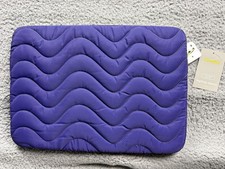 heyday Laptop Sleeve 14 Inch Quilted Wave Purple Padded Case Zip Protective
