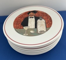 JUEGO COMPLETO (6) Plato Guy Buffet LA FABRICACIÓN DE UN PERFECTO MARTINI Eschenbach