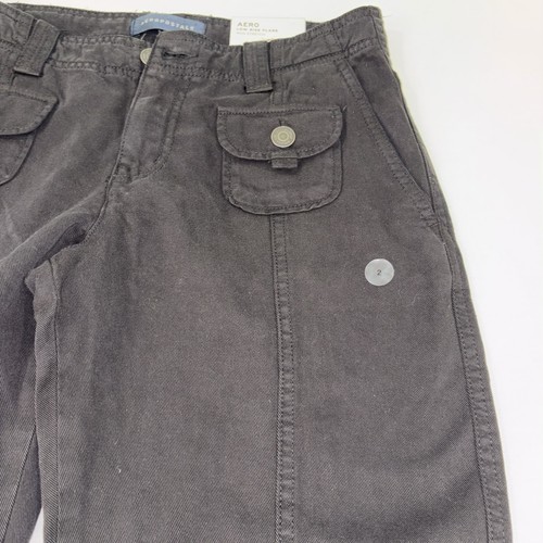 Aeropostale Size 2 Junior Low Rise Flare Pants Black Wide Leg Career Women's NEW - Picture 4 of 21