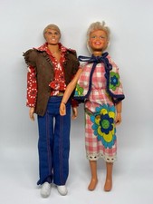 Vintage Barbie & Ken Mattel 1968 1974 Original Puppen Set 70er Jahre Kleidung