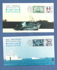 SRB RECOVERY SHIP LIBERTY / FREEDOM STAR 30 AGOSTO 1984 CAPE SPACE CARDS NASA