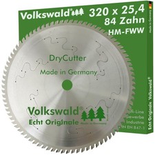 Volkswald&reg; HM-S&auml;geblatt DryCutter FWW 320x25,4 mm Z= 84 Tischkreiss&auml;ge DC