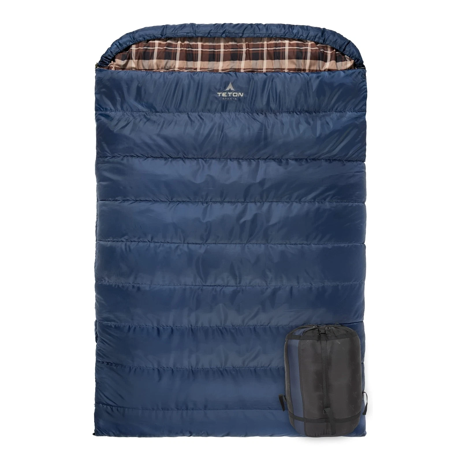 TETON Sports Mammoth 20F Double Sleeping Bag Queen Size Warm Camping Comfort