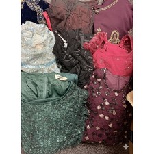 VTG 1980s Beaded Evening Dress Box Lot   8 Dresses   Costume / Production Use