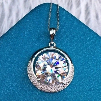 #ad Beautiful 5 Ct White Treated Diamond Pendant VVS1 Certified Valentine Gift $263.20