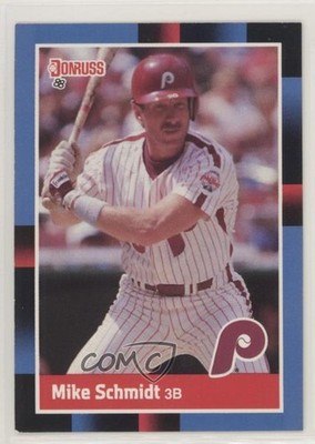 1988 Donruss Mike Schmidt (Solid Blue Upper Left Corner) #330 HOF 0l4h