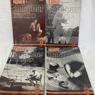 QST- AMATEUR RADIO MAGAZINE 1972, 4  issues Excellent used condition 