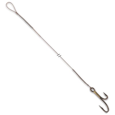 VMC Multiflex Steel Leader with Ryder Hook 1x7 C722 40cm Pike Double Hook