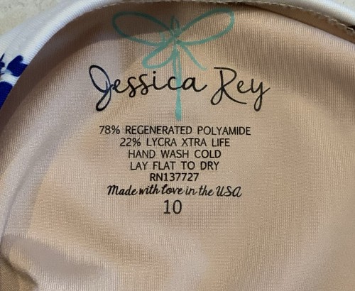 Jessica Rey Swimwear Eloise In The Garden Size 10 Girls Swimsuit Made In The USA - Picture 7 of 7