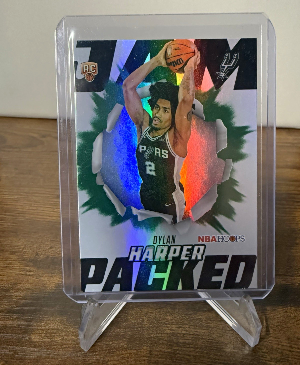 NBA Hoops 2025-26 Dylan Harper Green Parallel Jam Packed RC #JP-12