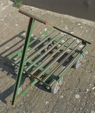 Alter DDR Handwagen Bollerwagen KLAUFIX Garten Deko Metall Ostalgie Katzenauge !