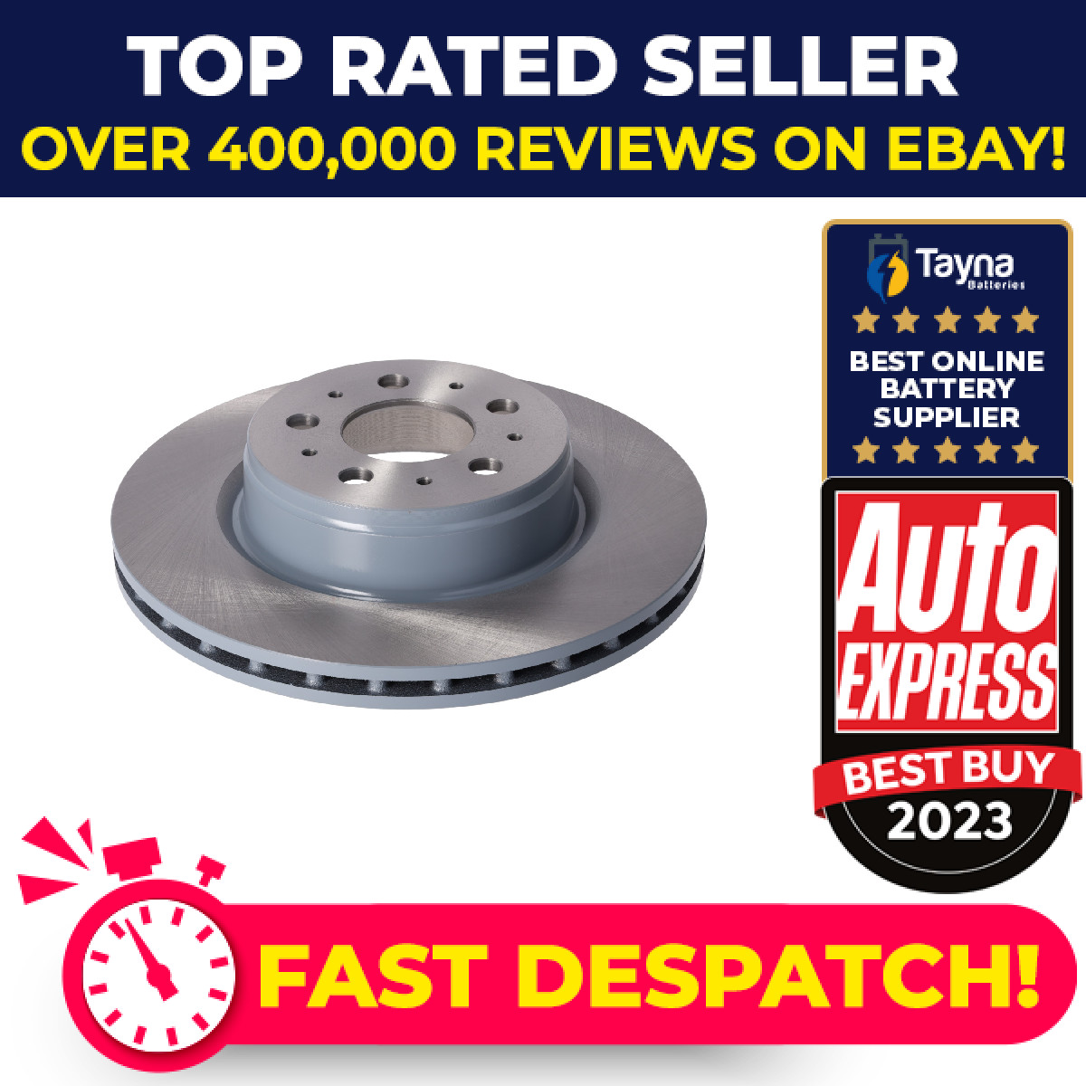 2x Brake Discs Pair Vented fits TESLA MODEL 3 5YJ3 Front 2018 on 3D3 320mm Set