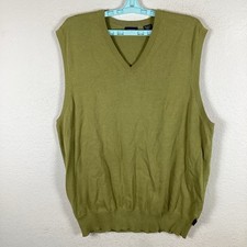 IZOD Mens Sweater Vest Sz XL Sleeveless Solid Pullover Comfort Excellent