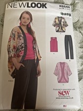 New Look Sewing Pattern K6546 Top Trousers Kimono Style Jacket Size XS-XL 