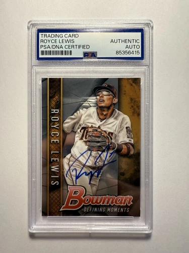 2017 Bowman Draft #BDM-RL Royce Lewis Defining Moments RC PSA DNA Auto Twins