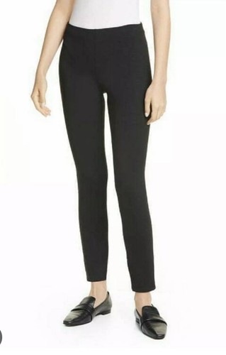 Theory Aurore Sabali Front Seamed stretch knit Leggings Black Pants S Comfort - Picture 3 of 12