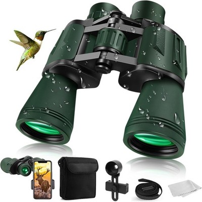 20x50 Fernglas für Erwachsene, HD Wasserdichtes Fernglas mit BAK4 Prisma & FMC