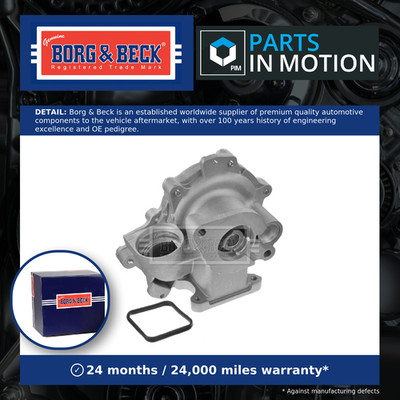 Water Pump BWP2085 Borg & Beck Coolant 11517511220 11517511221 11517515778 New
