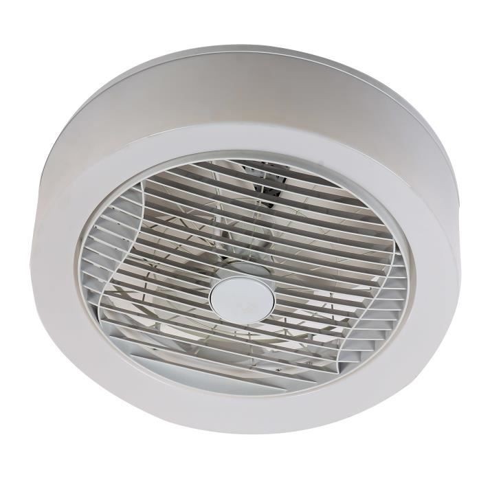 Ventilateur de plafond FARELEK AIR-LIGHT CROWN Blanc 40cm 95W avec éclairage intégré