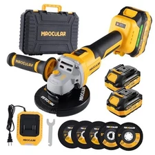 Angle Grinder Cordless 20V Battery,9600 RPM Brushless Power Motor,4-1/2-Inch 