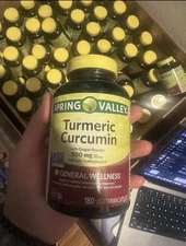 Spring Valley Turmeric Curcumin with Ginger Powder DietarySupplement 500mg 180ct