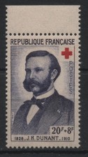 FRANCE 1958 : N° 1188 AU PROFIT DE LA CROIX ROUGE.JEAN HENRI DUNANT  NEUF** TB
