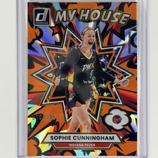 Sophie Cunningham 2025 Panini Donruss WNBA My House #19 Orange Laser /399 Fever